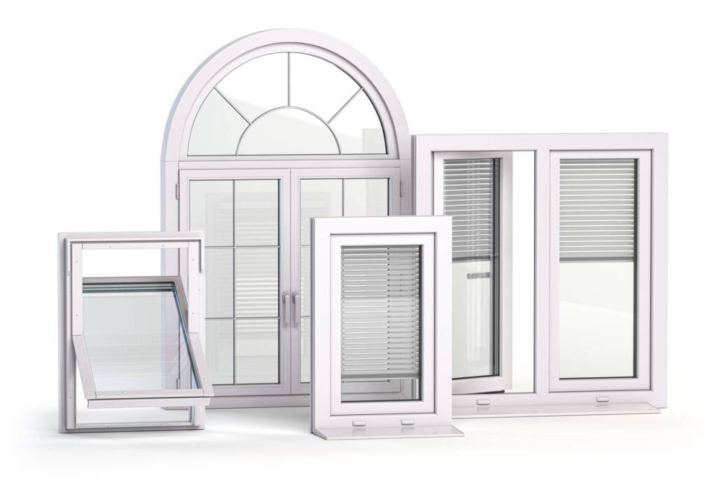 Ventanas de diferentes tipos aisladas en blanco - Puertas y ventanas de pvc Termprotect