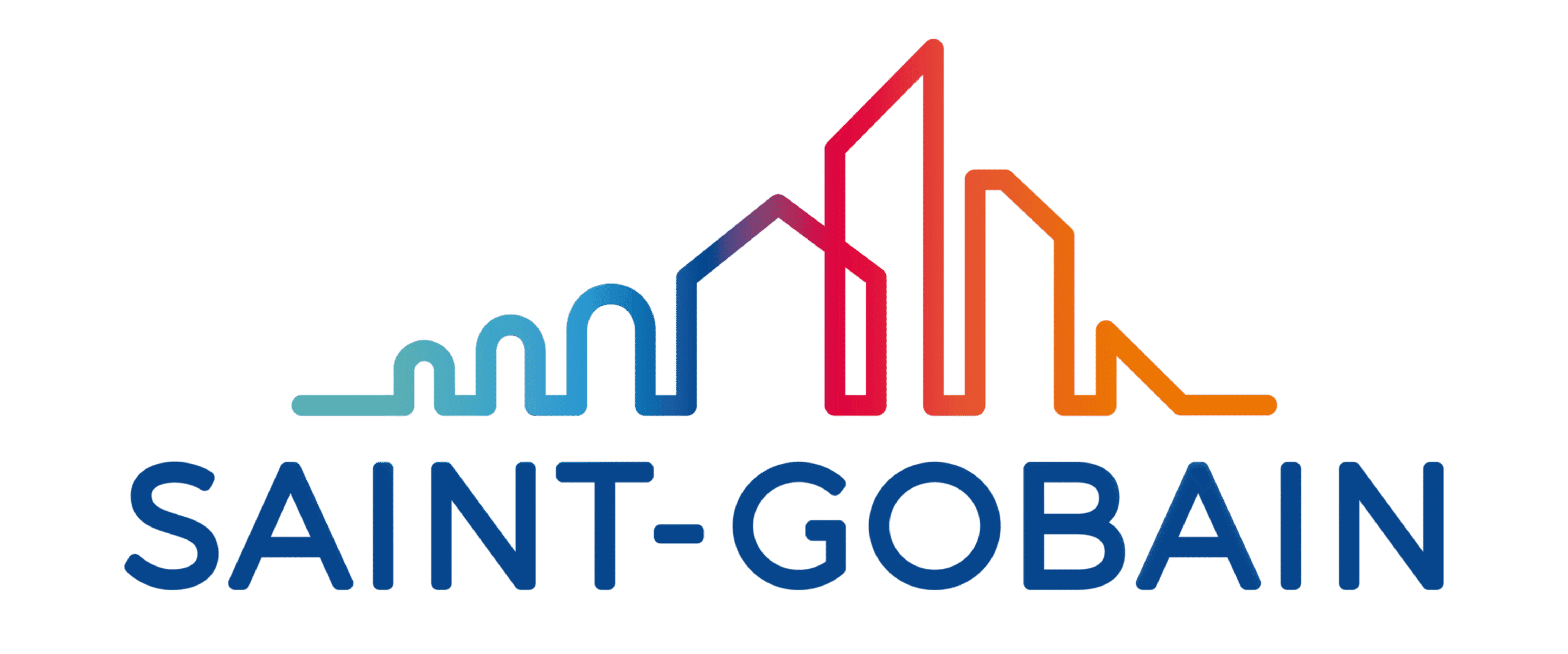 Logotipo corporativo del Grupo Saint-Gobain, líder mundial en soluciones de vidrio y construcción sostenible partner de TermProtect